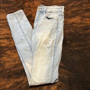 Hollister Blue Skinny Jeans Vintage Distressed